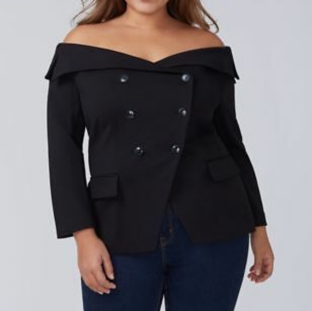 Off shoulder Lane bryant blazer